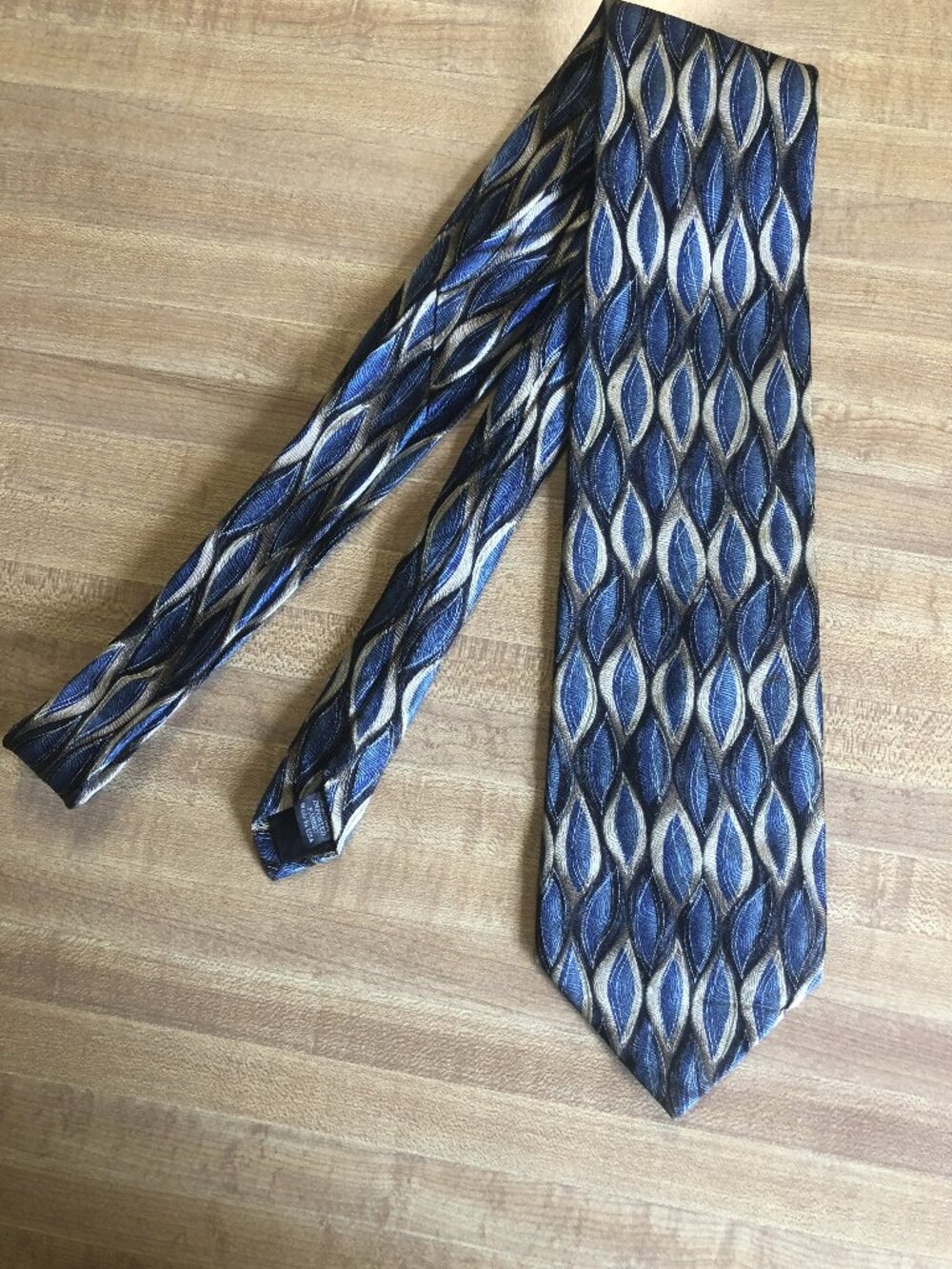Siena Collezion - Blue Black White Swirl Tie